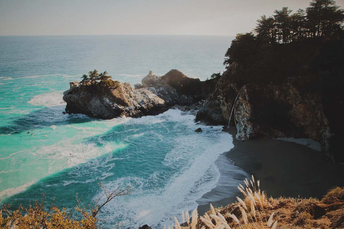 big sur brown cliff united states